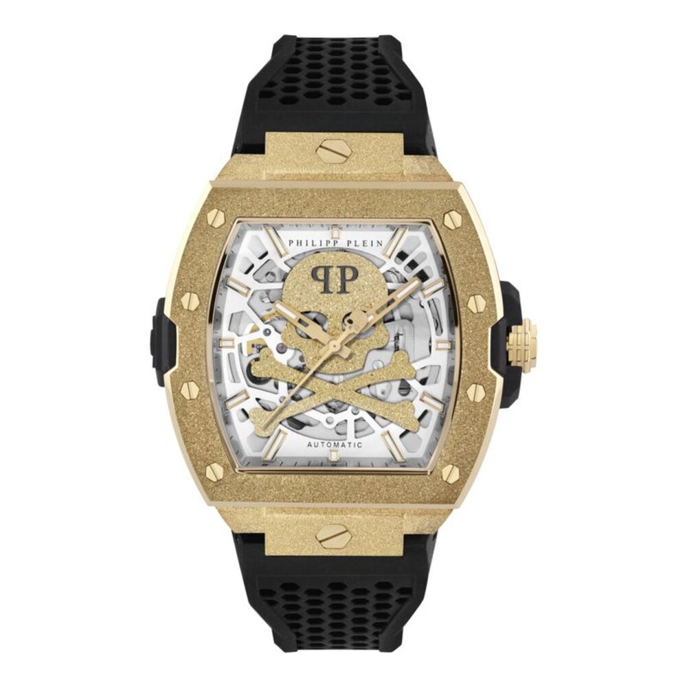 Philipp Plein The $keleton Frosted Automatic Watch Gold Mens
